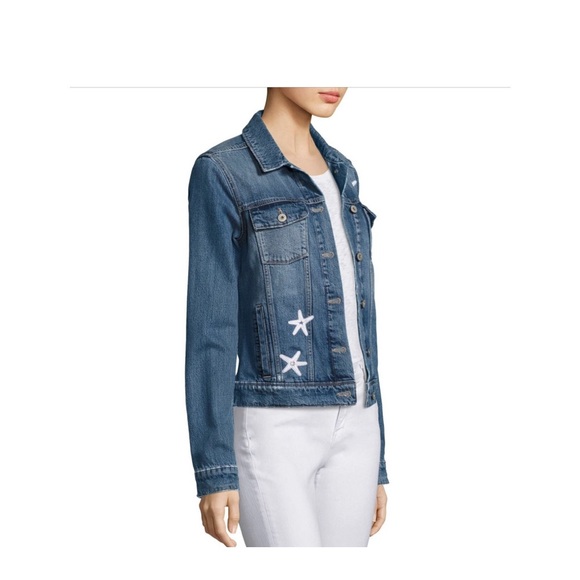SALE  PAIGE STARFISH DENIM JACKET - Picture 3 of 5